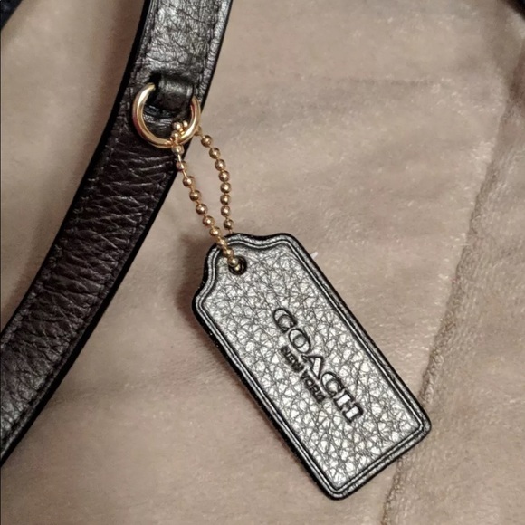 Authentic COACH NEW Mini Billie Backpack denim/leather mix - Picture 2 of 8